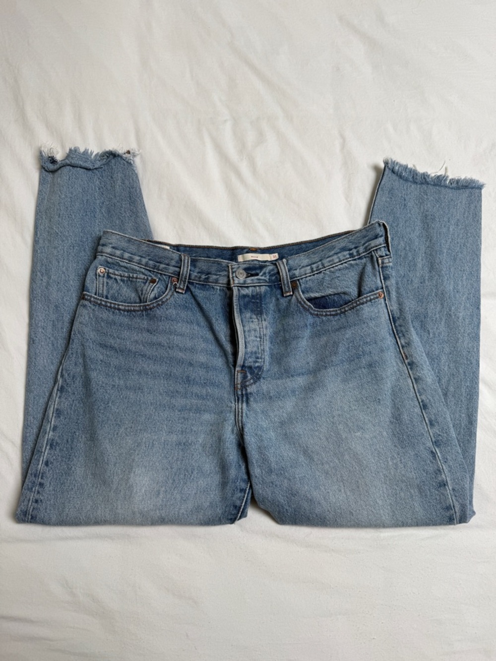 Levi's Wedgie Light Blue Straight Leg Women's Jeans